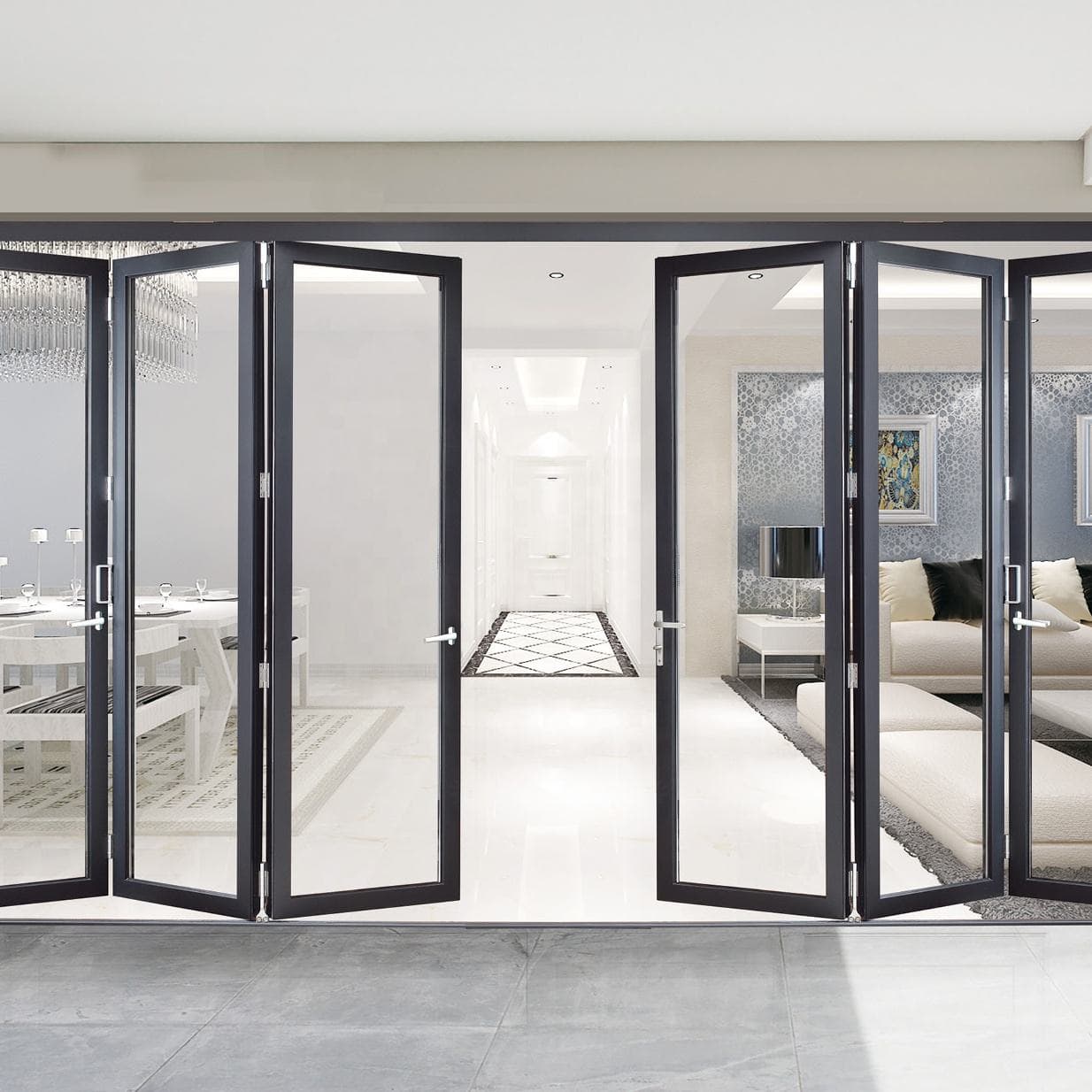 SKATE aluminum bifold door